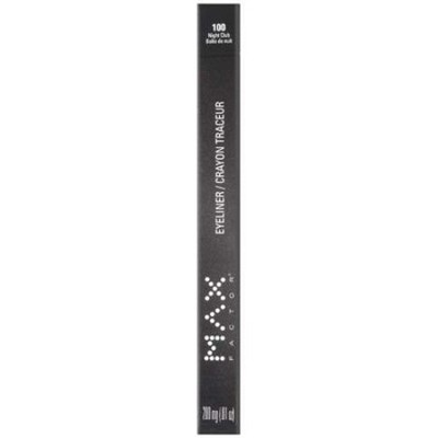 .01oz MAX FACTOR Maxeye Liner Eyeliner 100 Night Club with Long-Lasting Formula