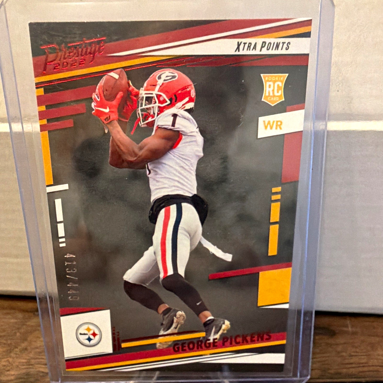 Panini 2022 Prestige Rookies Xtra Points Red George Pickens RC /449 #323