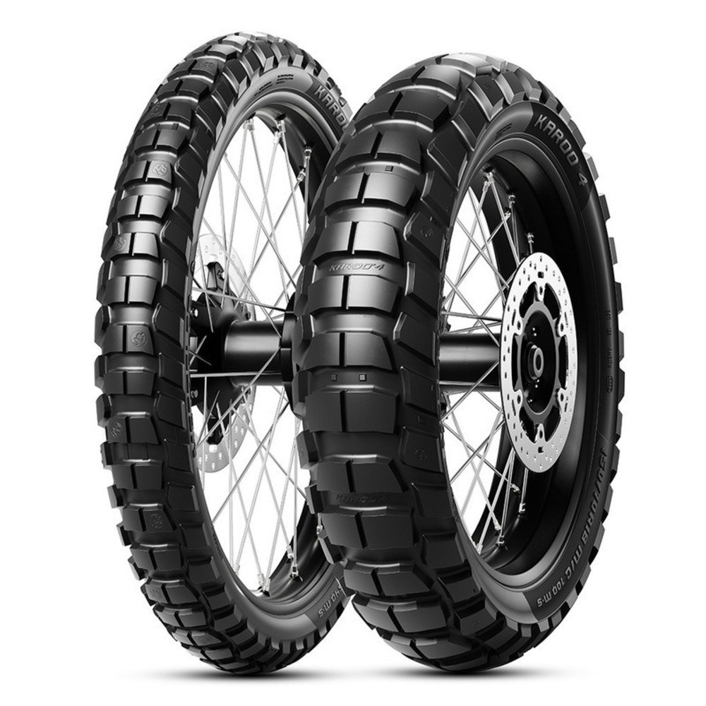 TYRE PAIR METZELER 120/70-19 60T + 150/70-17 69T KAROO 4 M+S - Image 13
