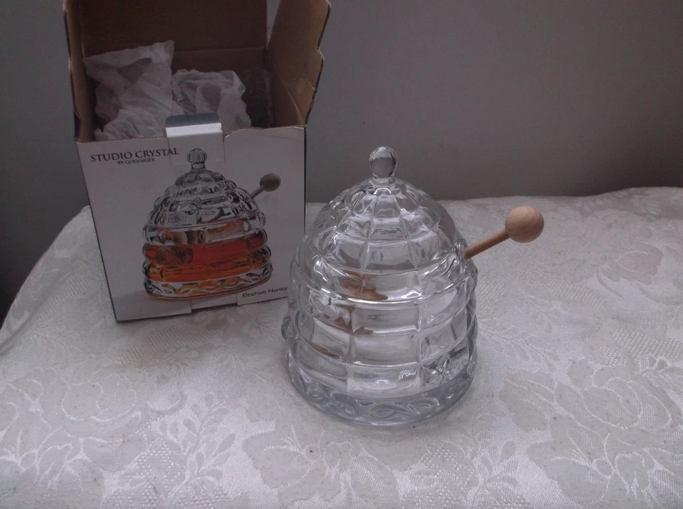 Tarro de miel Studio Crystal Beehive de Godinger Foto 4 de 4