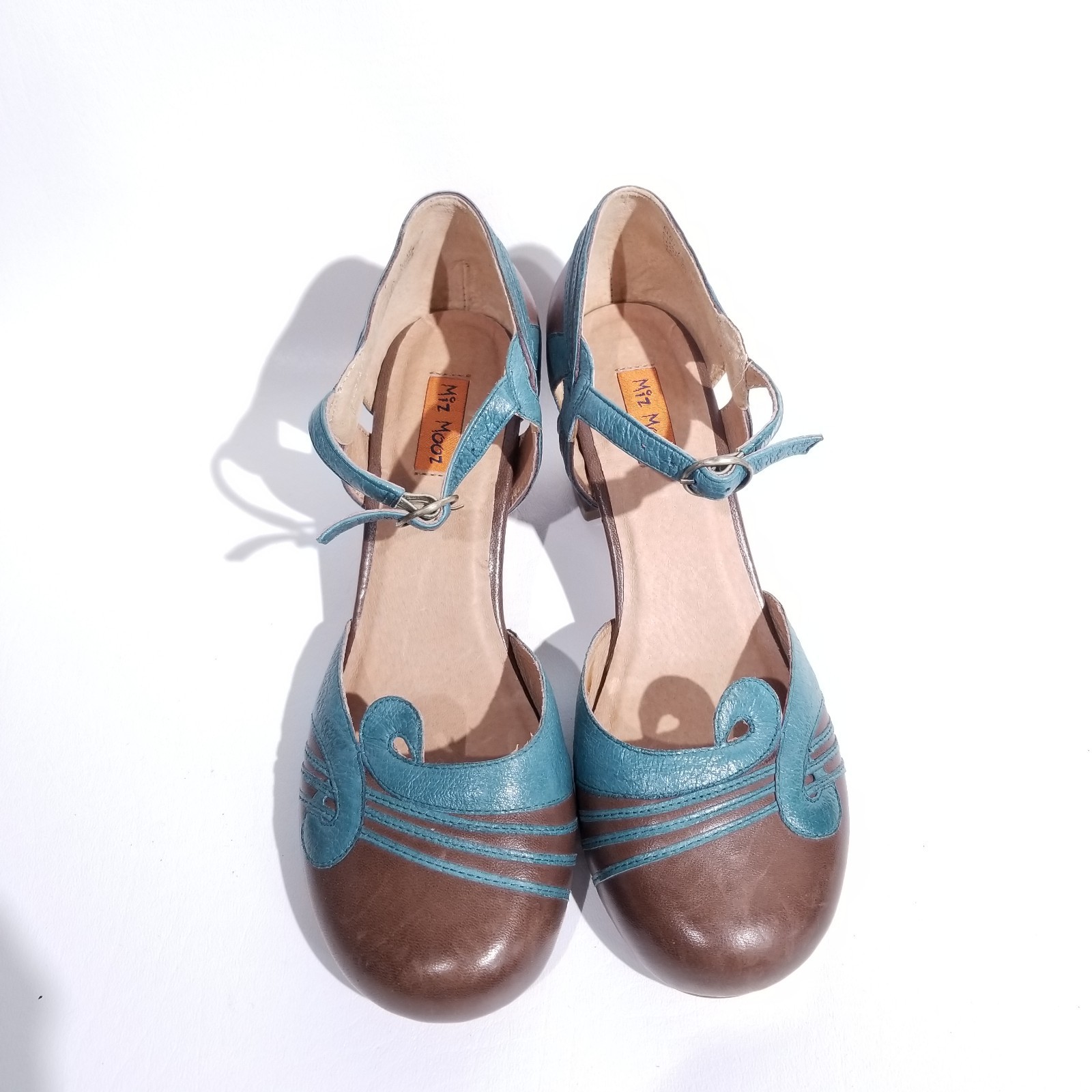 Miz Mooz Shoes Women 7.5 Eloy Mary Jane Block Heel Pinup Rockabilly Retro 50's