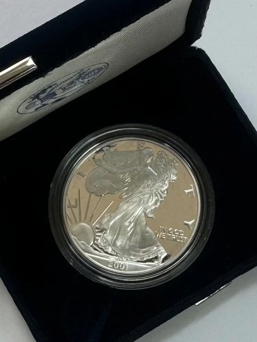 2001-W American Silver Eagle, Proof, NR