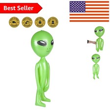 Large 36-Inch Green Inflatable Alien Toy - Ideal for Celebrations and Play 