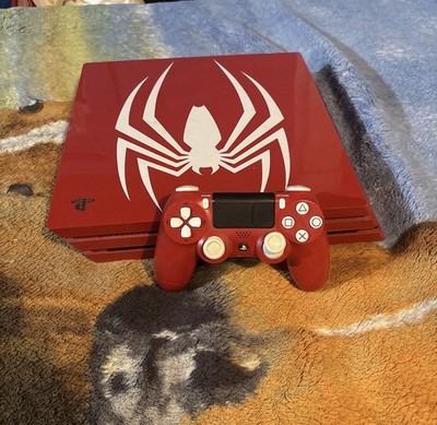 Sony PlayStation 4 Pro Limited Edition Spider-Man Red Console Blu