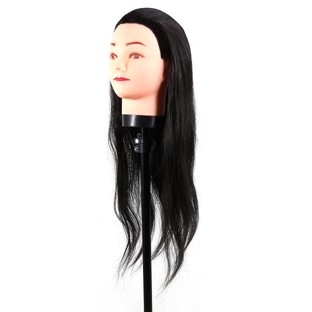 Hairdressing Training Head Black Soft Dummy Model For Stylists