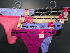 6 Pairs NWT, Womens Thongs, Small Size 6