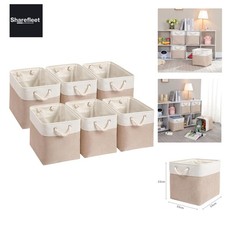 Aufbewahrungsboxen Stoff,33x33x33cm Kallax Boxen für Schrank Regal und Kleidu...