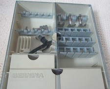 Bernina Accessories Storage Case Sewing Accessory W/FEET and ACCESSORIES Used