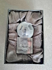 Official Manchester Utd Executive Boxed Holographic Ball  Stoke -  Paperweight