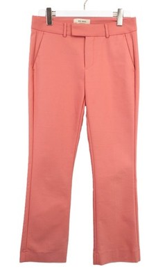 MOS MOSH Ellen Night Pant Trousers Women's EU 36 Pink Zip Fly Stretch Straight