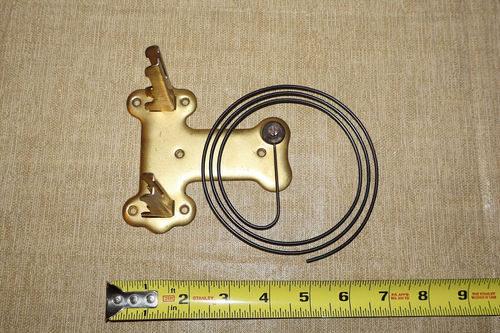 German Wall Clock Movement Mounting Bracket and Gong - Picture 3 of 9