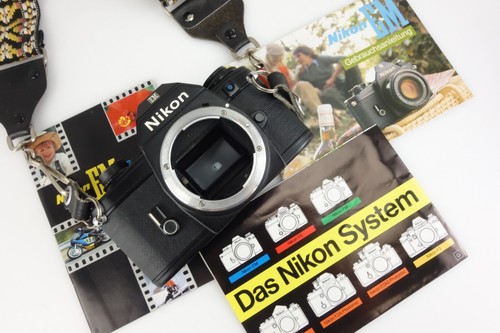 Nikon EM 35mm SLR Kamera BODY 6472806 Tragegurt Anleitung jg104 - Bild 3 von 12