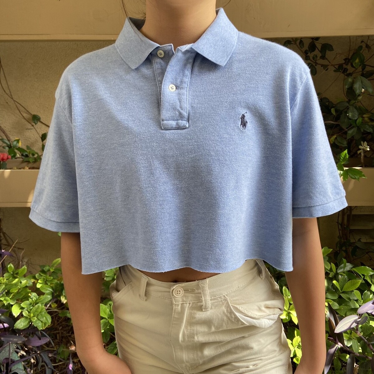 Polo Ralph Lauren Light Blue Heather short sleeve button