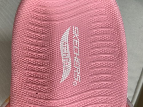 Skechers Arch Fit GOWalk Pink Plaid Sandals Pink Multi - Picture 4 of 4