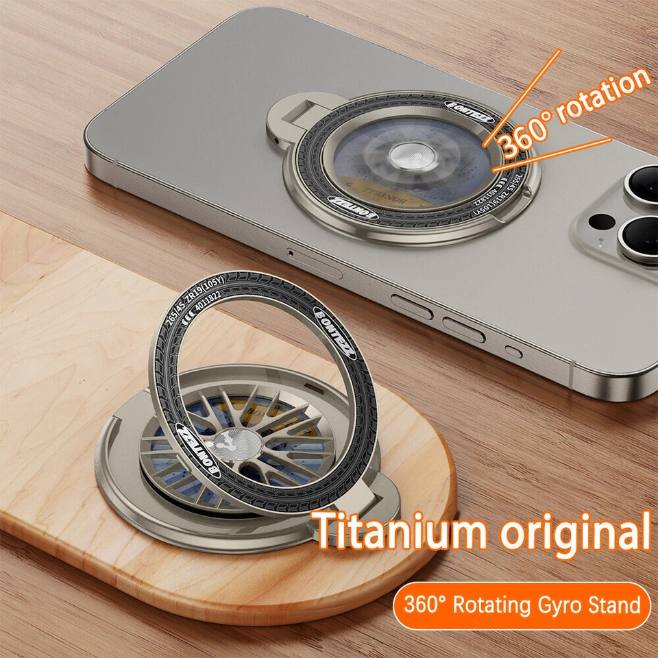 360° Magnetic Phone Ring Holder Finger Grip Magsafe Stand Mount for Mobile Phone - Image 2 of 4