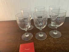 2 verres à eau gravé ancien cristal de Baccarat (prix à la pièce)modèle2