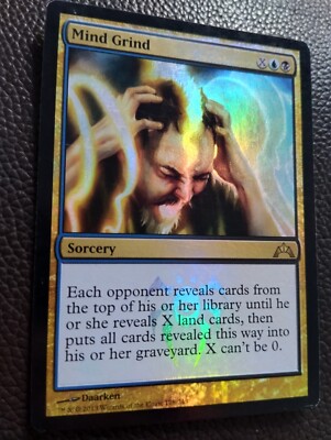 MTG MIND GRIND FOIL ENG PLAYED Gatecrash 2013 Rare Blue Black Mill Card EDH  WOTC | eBay