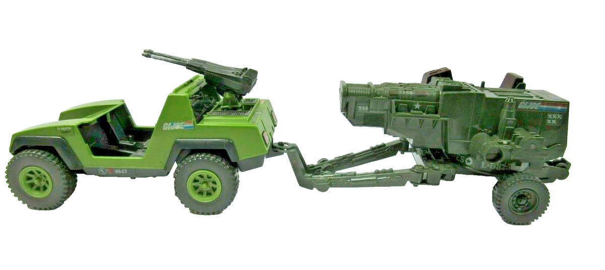 GI Joe 1982 Vamp Jeep & Heavy Artillery Laser H.A.L. GI Joe 1982 Vamp Jeep & Heavy Artillery Laser H.A.L.