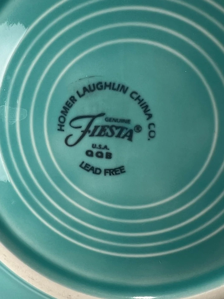 Juego de 3 platos de postre de ensalada Fiestaware Fiesta TURQUESA/pan 7,25"D Foto 3 de 4