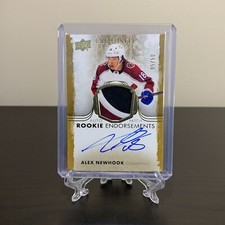 2021-22 The Cup - Alex Newhook /50 - Exquisite Rookie Endorsements Patch Auto
