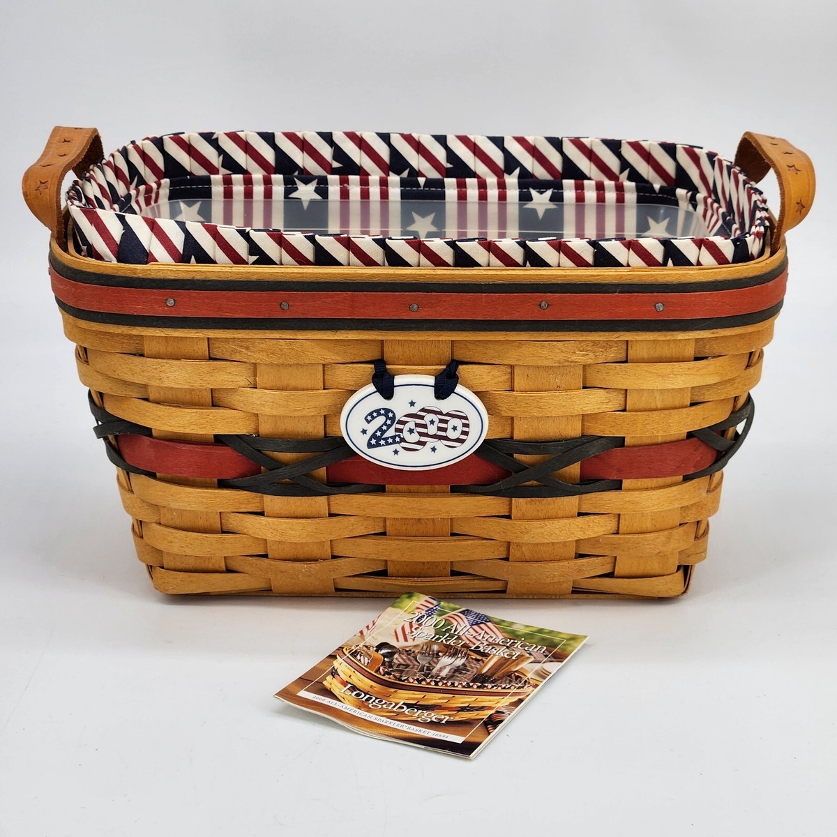 Longaberger 2000 All American Sparkler Basket Set~14th Ed.~Sold 30