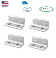(Pack of 4 )Corner bracket 4 Hole Inside Corner  Bracket 10 Series 2525 profile 