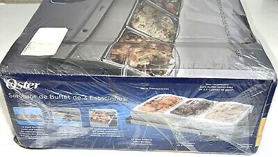 Oster CKSTBSTW00 2.5qt.Triple Buffet Server for sale online Oster CKSTBSTW00 2.5qt.Triple Buffet Server for sale online