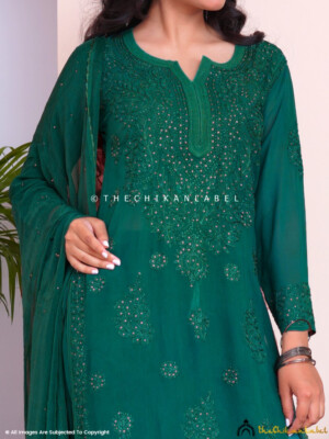 Green Liyana Viscose Chikankari Kurti Palazzo Set Lucknow Chikankari Dress | eBay Green Liyana Viscose Chikankari Kurti Palazzo Set Lucknow Chikankari Dress | eBay