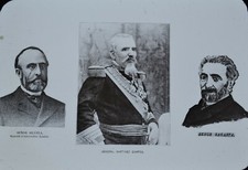 Glass Magic Lantern Slide Cuban War 25 Silvela Campos Sagasta Cuba c1898