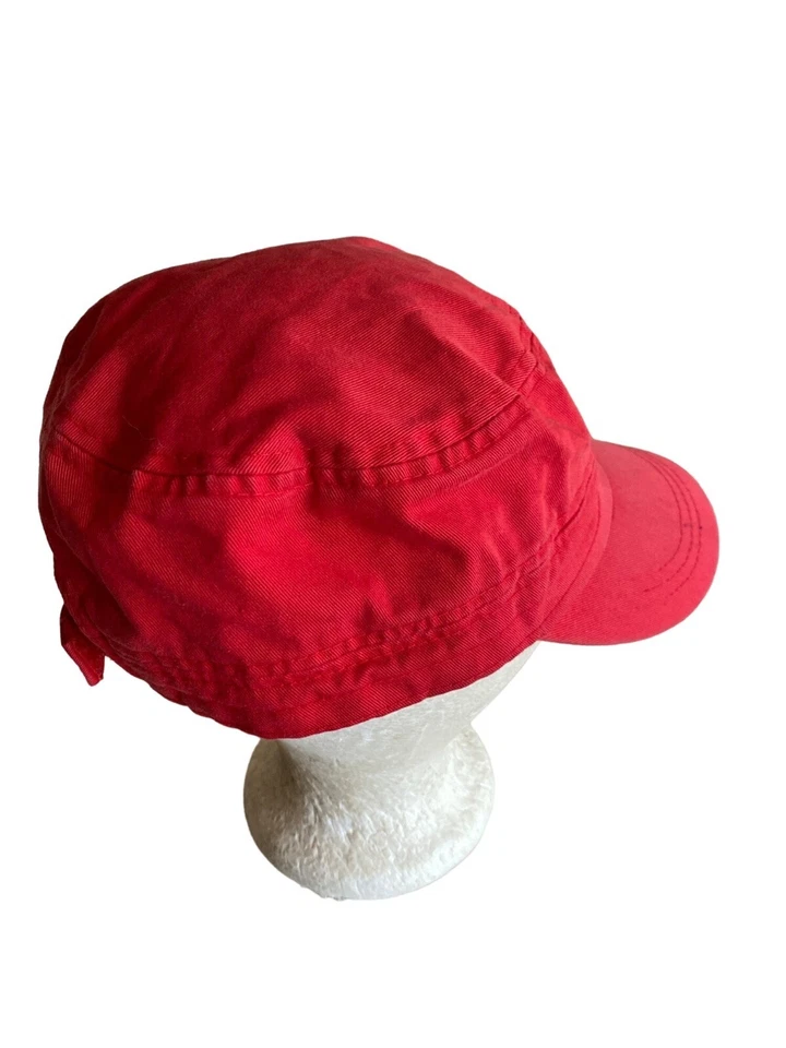Красный холст Cadet шляпа крышка мини карман регулируемый - Изображение 4 из 4