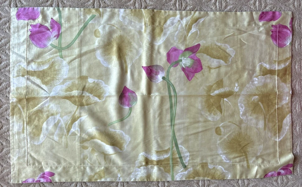 Juego de 7 piezas funda de almohada falsa indocrina ropa de cama francesa Yves Delorme Paris oro rosa Foto 2 de 4