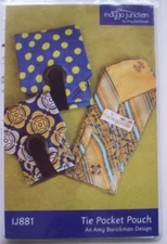 Men's tie Pocket pouch bag Indygo Junction Amy Barickman  pattern  UNCUT  *B1