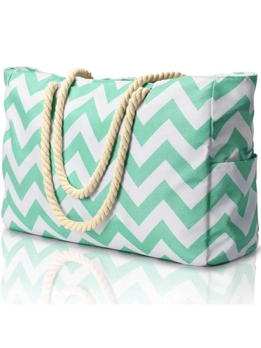 Extra Large Beach Bag for Women with Zipper Waterproof Beach Tote Bags with Zip - Picture 39 of 39