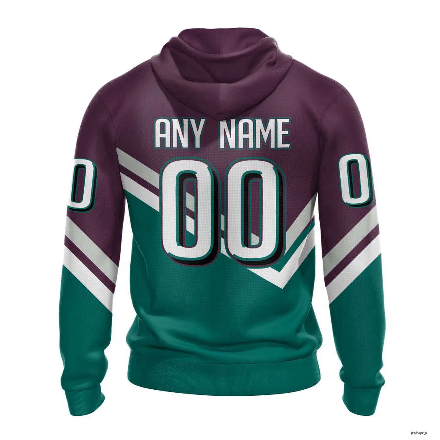 Personalized Anaheim Ducks Special Bold Design Hoodie Pullover Hockey Team