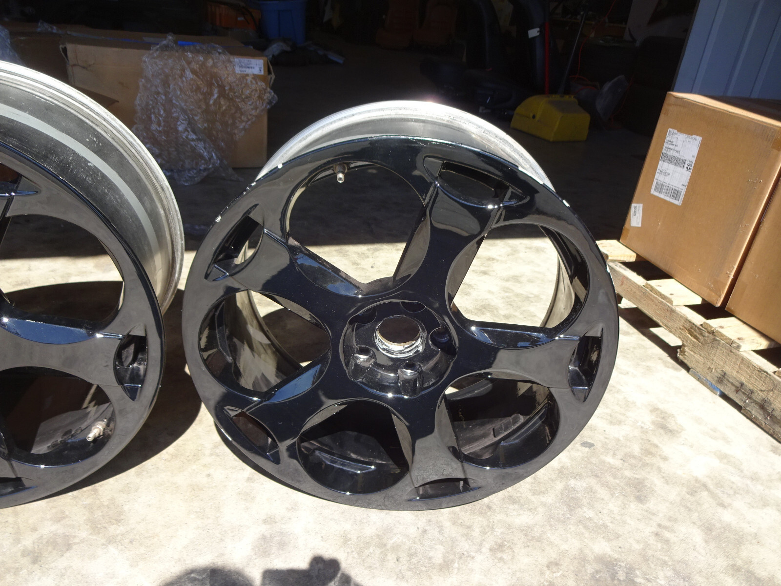 Lamborghini Gallardo Front & Rear Wheel Set 19 Inch Shiny Black -400601025