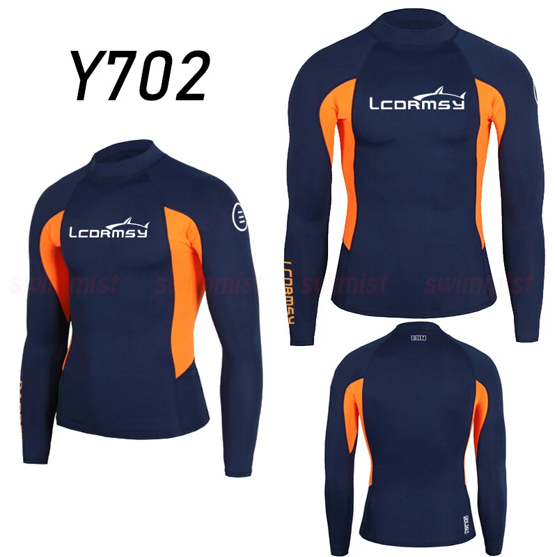 МУЖСКИЕ RASH GUARD BEACH С ДЛИННЫМ РУКАВОМ СЕРФИНГА ПЛАВАТЬ ВЕРХНИЙ РУБАШКИ ГИДРОКОСТЮМЫ ПОЛУЧИТЬ БЕСПЛАТНЫЕ БРЮКИ - Изображение 3 из 4