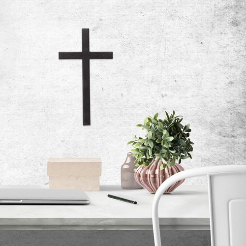 Adorno Cruz Pared Madera Cruz Colgante Decoración Hogar Religioso Colgante Cruz Madera - Imagen 12 de 12