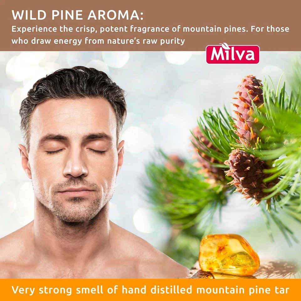 Milva Pinienteer Shampoo gegen seborrhoische Dermatitis 500ml natürliches Schuppenshampoo - Bild 3 von 4