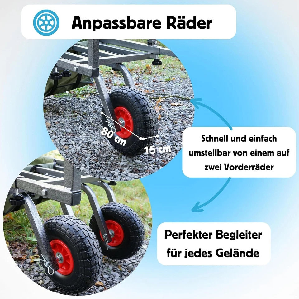 IMLEX Angelwagen IM-AW9807 Angel Trolley Transportwagen Angel Ruten Halterung - Bild 3 von 4