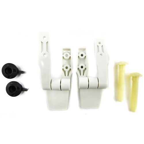 Jabsco 290981000 Toilet Seat Hinge Set for Compact Wood Seat Assembly
