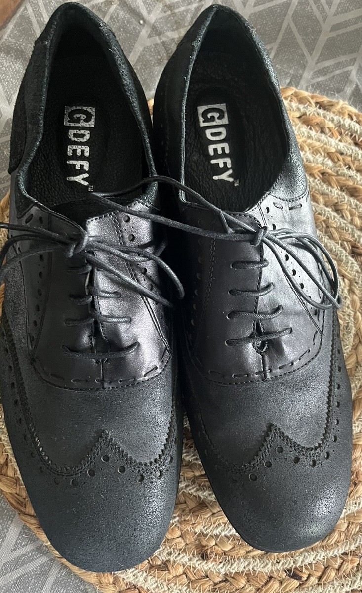 Gdefy Gravity Defyer Black Dress Oxford Mens Shoes Sz 12.5 M  display picture 3