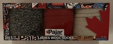 Set of 3 Pajar CANADA Ladies Wool Socks - Size 9-11