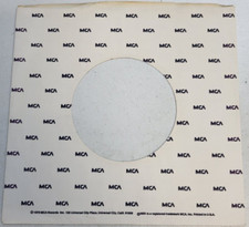 Company Sleeve 45 MCA - White w/ Black MCA Repeating 1972-1983 
