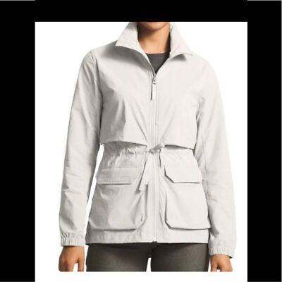 The North Face Sightseer Water Repellent Windbreaker Jacket Women s M White