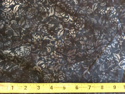 HOFFMAN CALIFORNIA INT. BALI BATIK #M2708-128 MIDNIGHT VINES--BY THE YARD