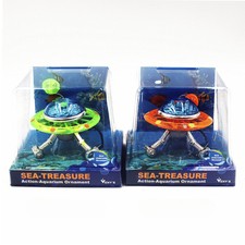 Air Driven UFO Shaped Ornament Fish Tank Decor Aquarium Decoration
