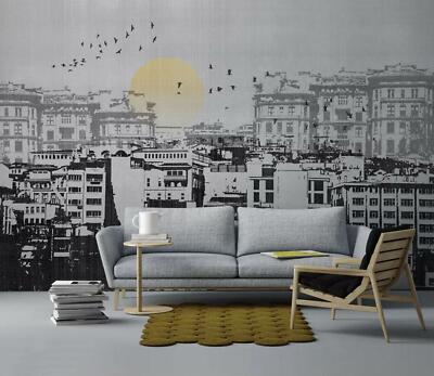 3D Retro Art City ZHUA15978 Wallpaper Wall Murals Removable Self-adhesive Amy