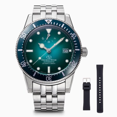 Orient Star RK-AU0602E Diver 200m Green 1964 2nd Edition Analog Watch Sports