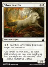 Silverchase Fox Light Play, English Magic the Gathering MTG Battlebond