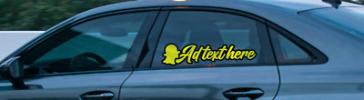 Snapchat Benutzername personalisiert Aufkleber Vinyl Aufkleber Autoaufkleber \ Banner